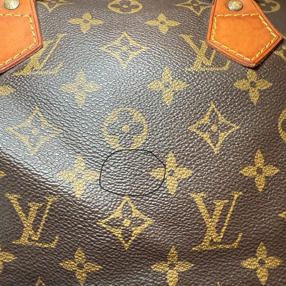 AUTHENTIC Louis Vuitton: Brown Monogram Canvas Speedy 30 - Picture 12 of 15